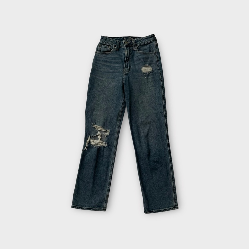 Hollister Ripped Straight Leg Jeans